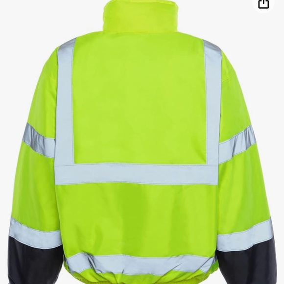 Utility Pro Hi-Visibility Reflective Bomber Jacket with removable Fleece Lining - Picture 2 of 9